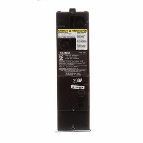 QS2200HSiemens QS2200H Type QSH Low Voltage Miniature Molded Case Circuit Breaker, 120/240 VAC, 200 A, 22 kA Interrupt, 2 Poles, LI/Thermal Magnetic Trip