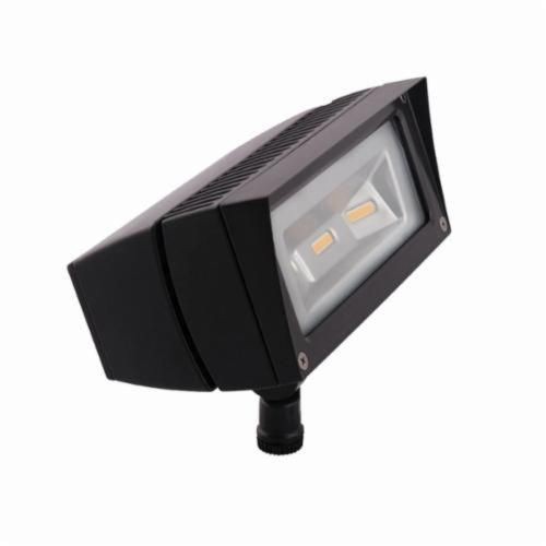 FFLED18/PCRAB FFLED18N Floodlight Fixture With ON/OFF Driver, LED Lamp, 22 W Fixture, 100 to 240/277 VAC, Bronze Housing