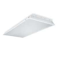 Lithonia Lighting® Contractor Select™ GT3 MV GT Series Low Profile Static Lensed Troffer, (3) T8 Fluorescent Lamp, 96 W Fixture, 120 to 277 VAC, Steel Housing