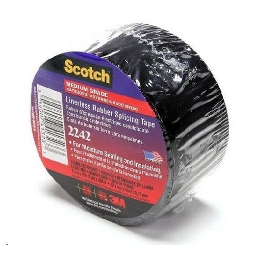 3M, Splicing Tape, Rubber, Black, 1-1/2 Inch x 15 ft, 130 Deg C