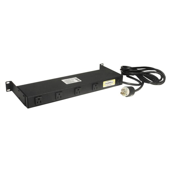 PREMISE WIRING MCCPSS19 Straight Blade Standard Surge Protected Power Strip, 120 VAC, 15 A, 10 Outlets, 10 ft L Cord, Portable/Flush Mount