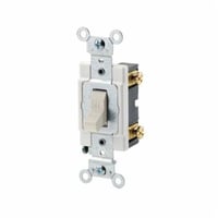 CSB1-20TLeviton® CSB1-15T Grounding AC Quiet Toggle Switch, 120/277 VAC, 15 A, 1/2, 2 hp Power Rating, SP Contact