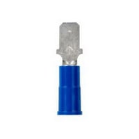3M™ Scotchlok™ 051128-58676 Insulated Male Disconnect, 16 to 14 AWG Conductor, 1/4 in Tab, Butted Seam Barrel, Copper