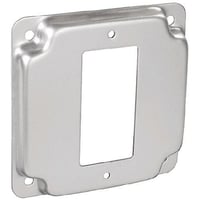 Appleton® ETP™ 8362 Raised Electrical Box Cover, 4 in L x 4 in W x 1/2 in D, GFCI Receptacle Cover, Steel