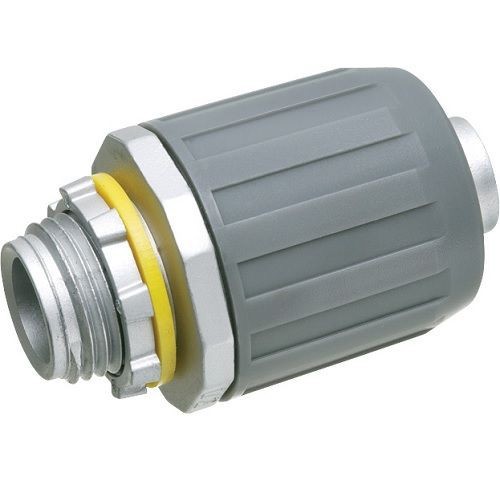 Arlington Snap2IT® LT5 Form B Push-In Straight Liquid Tight Conduit Connector, 1/2 in Trade, Die Cast Zinc