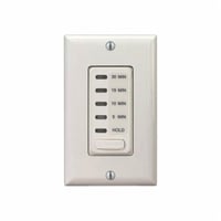 EI200LAIntermatic® EI200LA Auto Shut-Off In-Wall Electronic Countdown Timer, 5/10/15/30 min Setting, 120 VAC, 1/2 hp, 1NO/SPST Contact, 1 Poles