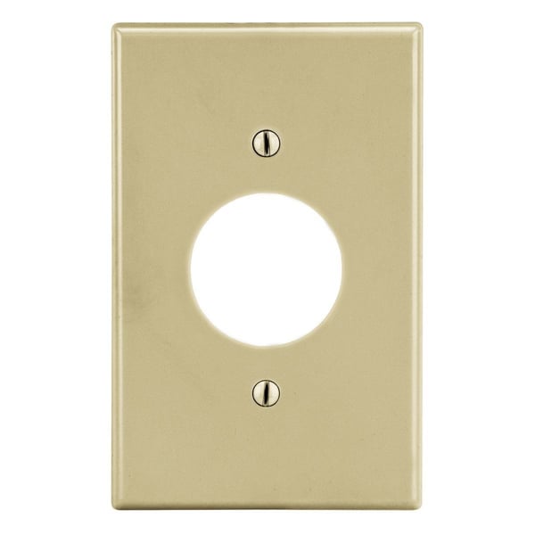 P7IPREMISE WIRING Wiring Device-Kellems P7I Non-Metallic Standard Wallplate, 1 Gang, 4.63 in L x 2.88 in W, Polycarbonate Thermoplastic, Ivory