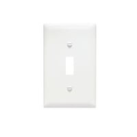 Pass & Seymour® TradeMaster® TP1-W Standard Wallplate, 1 Gangs, 4.7 in H x 2-3/4 in W, Thermoplastic, White