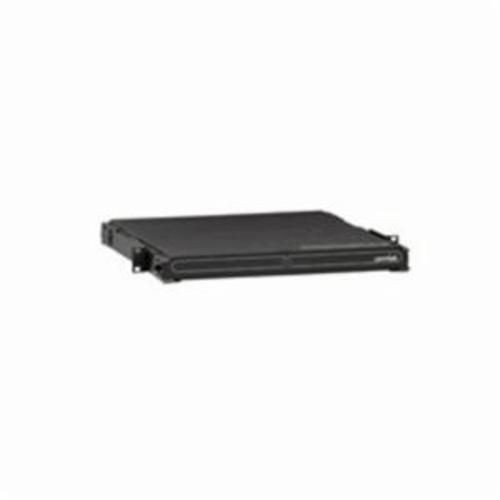5R1UM-S03Leviton® OPT-X® 5R1UM-S03 1000i SDX Empty Distribution and Splice Enclosure With Sliding Tray, 1U Rack, Black, Santoprene/Steel