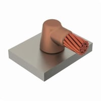 HSC2QnVent ERICO HSC2Q Type HS Standard Weld Metal Mold, 4/0 AWG Conductor, 24 in Rod, Cable to Steel, Graphite