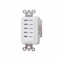 EI200WIntermatic® EI200W Auto Shut-Off In-Wall Electronic Countdown Timer, 5/10/15/30 min Setting, 120 VAC, 1/2 hp, 1NO/SPST Contact, 1 Poles