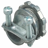 NC302Steel City® NC302 Clamp Connector, 3/4 in Trade, 0.41 to 0.82 in Cable Openings, For Use With Non-Metallic Sheathed Cable, Die Cast Zinc