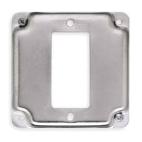 RACO® 808C Square Exposed Work Cover, 4.19 in L x 4.19 in W x 1/2 in D, Steel