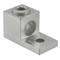 ILSCO® ClearChoice® TA-2/0 1-Conductor Dual Rated Mechanical Terminal Lug, 14 to 2/0 AWG Aluminum/Copper Conductor, 1/4 in Stud, 1 Bolt Hole, 6061-T6 Aluminum Alloy
