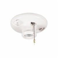 659-SPEATON Wiring Devices Arrow Hart™ 659-SP-L Ceiling Receptacle Lampholder With Pull Chain Switch, 660 W Lamp, 250 VAC, Medium