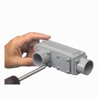 930NMArlington AnyBODY™ 938NM 5-in-1 Conduit Body With Cover, Gasket, LB Body, 3-1/2 in Hub, 369 cu-in Capacity, Plastic