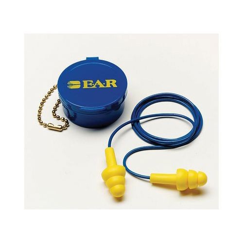 080529-40001E-A-R™ UltraFit™ Corded Reusable Ear Plug, Multi-Flange, 25 dB, Yellow Plug