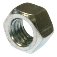 Metallics JN165 Finished Hex Nut, Imperial, 3/8-16, 2 Steel, Right Hand Thread Direction, Zinc Plated