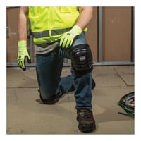 60184Klein® 60184 Lightweight Gel Knee Pad, Rubber Cap, TPE/Neoprene/EVA Foam/Polyester/Nylon Pad, Clip Closure