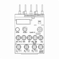 3RU21160KB0Siemens SIRIUS 3RU21161AB0 Thermal Overload Relay, 1NC-1NO Contact