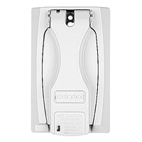 Data-Spec SheetRed Dot® DCCU-WH Universal Flip-Lid Weatherproof Receptacle Cover, Die Cast Zinc