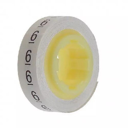 3M™ Scotchcode™ SDR Pre-Printed Wire Marking Tape, 3 in W, 6, White Legend/Background, Polyester Film