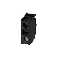 SIRIUS 3SU14001AA101CA0 Contact Module With Contact Element, 1NC Contact, 10 A at 5 to 500 VAC/VDC Contact, For Use With Front Plate Mounting, Silver Alloy Contact