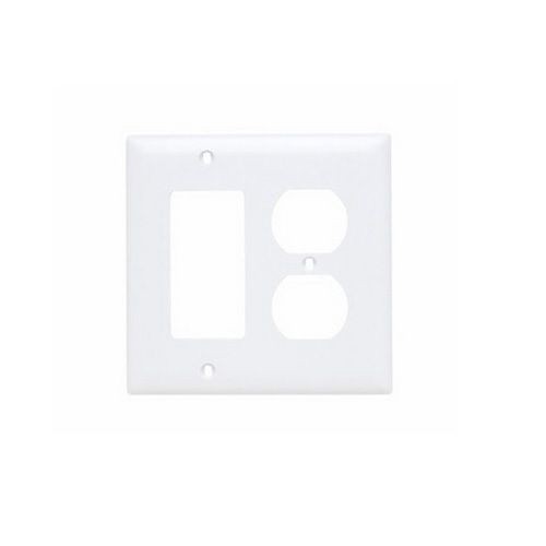 Pass & Seymour® Sierraplex® SP826 Standard Combination Wallplate, 1 Gang, Brown, 5 in, Thermoplastic