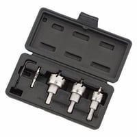 36-311IDEAL® TKO™ 36-311 Hole Cutter Kit, 4 Pieces, For Use With Sheet Metal Cutting, Stainless Steel Cutting, Carbide Tipped