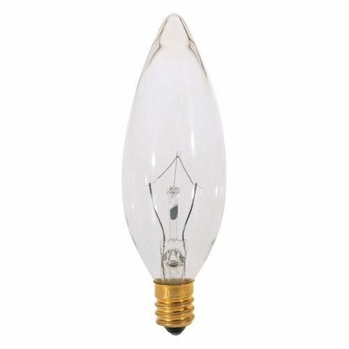 S3230SATCO® S3230 Decorative Dimmable Vintage Incandescent Lamp, 15 W, E12 Candelabra Incandescent Lamp, BA9-1/2 Shape, 114 Lumens Initial
