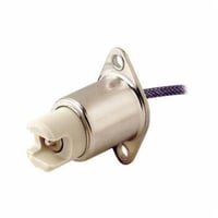 555Leviton® 555 Keyless Plunger End Lampholder, 3000 W Lamp, 600 VAC, R7s/RX7s Incandescent Lamp