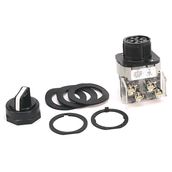 800H-JR5KE7Allen-Bradley, 800H-JR5KE7, 30.5mm Type 4/4X/13 3 Pos. Sel. Switch-Non-Illum., White, Std. Knob Spring Rtn fr/ Right