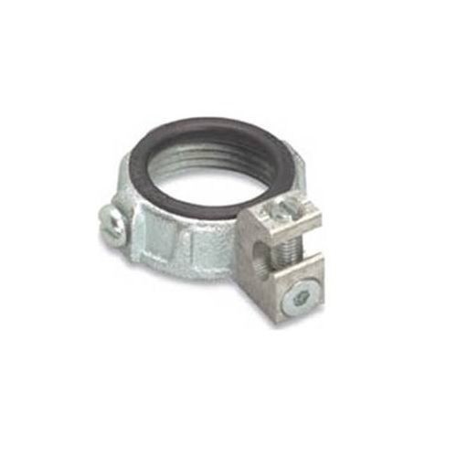 O-Z/Gedney IBC-350L-4AC Insulated Threaded Grounding Bushing With Lug, 3-1/2 in Trade, 14 AWG Wire Min, 4 AWG Wire Max, 4-1/2 in Dia, Malleable Iron
