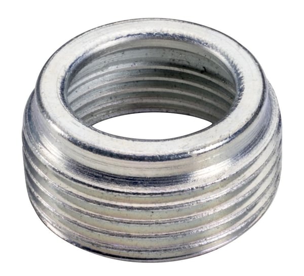 RB11Southwire - Topaz RB10 Male Threaded Reducing Bushing, 1-1/2 x 1 in Trade, Steel, Zinc Plated