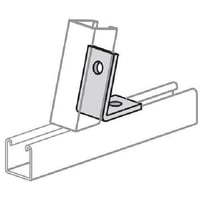 624-45-SS4Power Utility Products 624-45-SS4 Closed Angle Connector, 2 Holes, 45 deg, Steel, Electro-Glavanized
