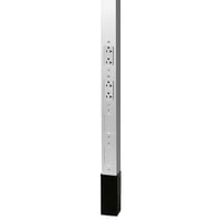 HBLPP10WWiring Device-Kellems HBLPP10W 19-Strands Pre-Wired Service Pole, (2) Receptacles, (2) Knockouts Capacity, 3 Outlets, 10 ft 2 in L x 2.13 in W, Aluminum