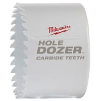 Milwaukee® HOLE DOZER™ 49-56-0702 Hole Saw With Carbide Teeth, 3/4 in Dia, 1.62 in D Cutting, Carbide Cutting Edge, 7/16 in Arbor
