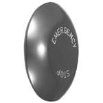 Data-Spec SheetEATON E34J2N8 Corrosion-Resistant Jumbo Non-Illuminated Watertight/Oiltight Operator Button, 50 mm, NEMA 3/3R/3S/4/4X/12/13/IP65 NEMA Rating, EMERGENCY STOP Legend, Anodized Aluminum
