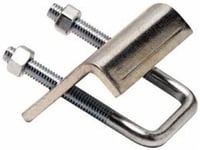 B-Line B441-22SS4 Beam Clamp, 13/16 to 1-5/8 in Channel, 3/4 in THK Flange, 1200 lb Load, 304 Stainless Steel