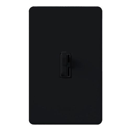 Ariadni® Toggler® C.L™ AYCL-253P-BL 3-Way Dimmer Switch, 120 VAC, 1 Pole, Slide On/Off Operation, Black
