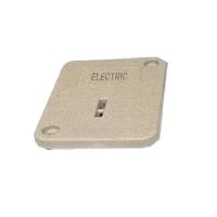 QUAZITE® PC1212CA0017 CA Series 1-Piece Tier-8 Standard Underground Cover, 12 in L x 12 in W x 3/4 in D, For Use With Box, Polymer Concrete