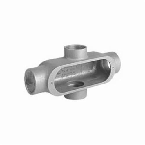 OX-5Killark® Duraloy® 5 OX-1 O Series Type X Conduit Body, 1/2 in Hub, Form 5 Form, 4 cu-in Capacity, Aluminum, Powder Coated