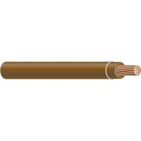 Type MTW/AWM TFFN Building Wire, 600 VAC, (1) 16 AWG Stranded Copper Conductor, 500 ft L, Brown