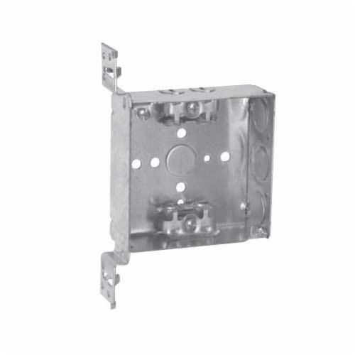 TP459Crouse-Hinds Thepitt® TP459 Welded Outlet Box, Steel, 22 cu-in Capacity, 8 Knockouts, 4 in W x 1-1/2 in D x 4 in H