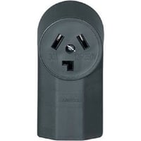 EATON Arrow Hart™ Eaton Wiring Devices 125 Single Straight Blade Receptacle, 125/250 VAC, 30 A, 3 Poles, 3 Wires, Black