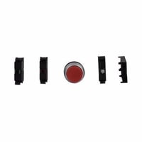 EATON RMQ-Titan® M22-DLH-R-K11-R-P Modular Illuminated Pushbutton, 22.5 mm, 1NO-1NC Contact, Red
