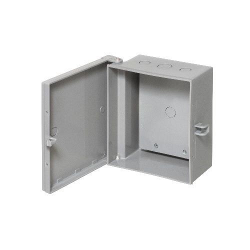 Arlington EB0708BP Heavy Duty Non-Metallic Enclosure Box With Back Plate, 5-1/2 in W x 3-1/2 in D x 7 in H, NEMA 3R, Plastic