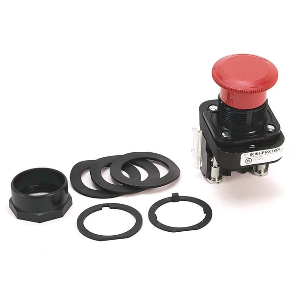 800H-FRXT6AFAllen-Bradley 800H-FRXT6AF 30.5mm Type 4/4X/13 2 Pos. PB-Non-Illum., Push-Pull / Twist to Release, Red, 1 N.O. - 1 N.C. Explosion-Protected Contacts