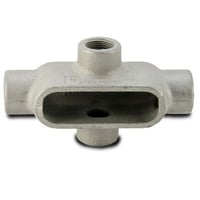 Appleton® UNILETS™ X37 Type X Conduit Outlet Body, 1 in Hub, Form 7, 15.5 cu-in, Grayloy Iron, Triple Coated