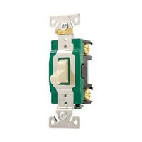 3031WEATON Arrow Hart™ 3031FW Auto Ground Toggle Switch, 120/277 VAC, 30 A, 1/2 hp Power Rating